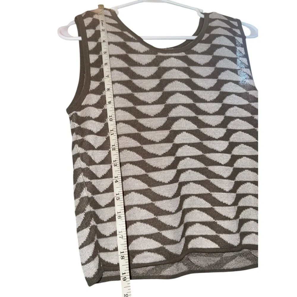 EMPORIO ARMANI Vintage Sleeveless Knit Sweater / Vest Size 8 - Picture 7 of 13
